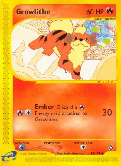 Growlithe (Aquapolis 51)