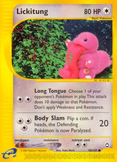Lickitung (Aquapolis 90)