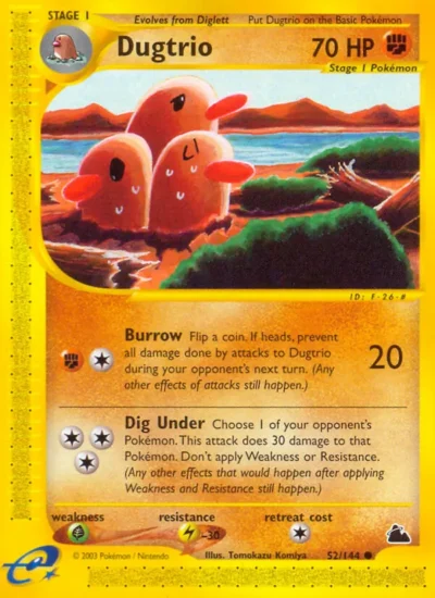Dugtrio (Skyridge 52)