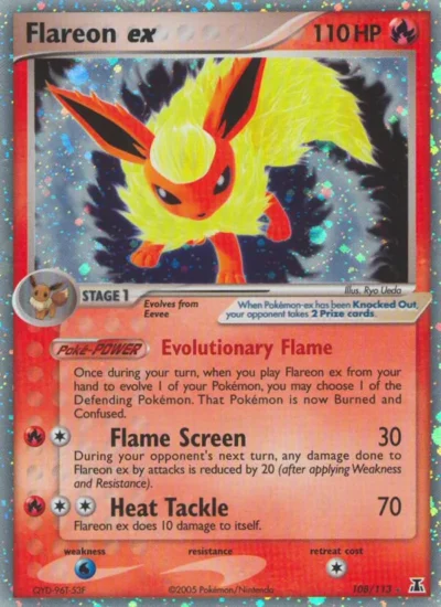 Flareon ex (Delta Species 108)