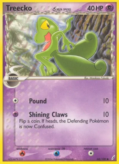 Treecko δ (Crystal Guardians 68)