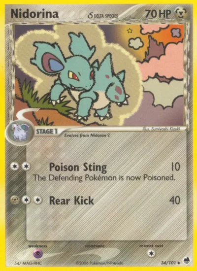 Nidorina δ (Dragon Frontiers 34)