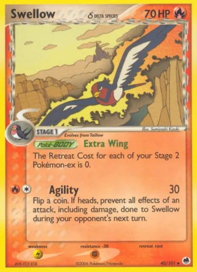 Swellow δ (Dragon Frontiers 40)