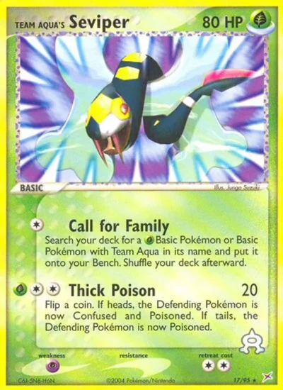 Team Aqua's Seviper (Team Magma vs Team Aqua 17)