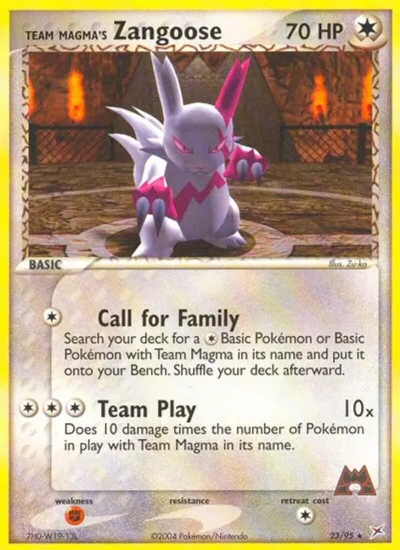 Team Magma's Zangoose (Team Magma vs Team Aqua 23)