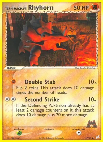 Team Magma's Rhyhorn (Team Magma vs Team Aqua 67)