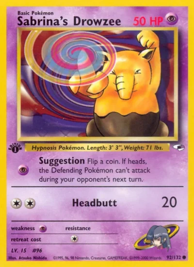 Sabrina's Drowzee (Gym Heroes 92)