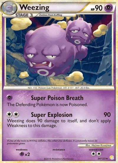 Weezing (HeartGold SoulSilver 34)