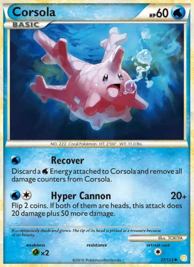 Corsola (HeartGold SoulSilver 37)