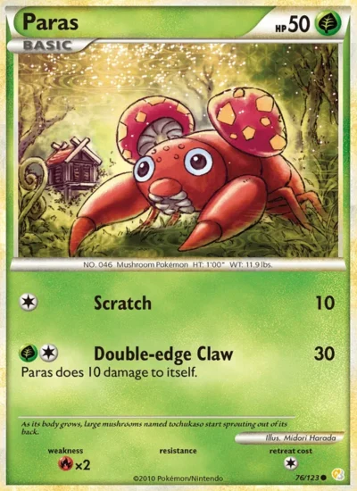 Paras (HeartGold SoulSilver 76)