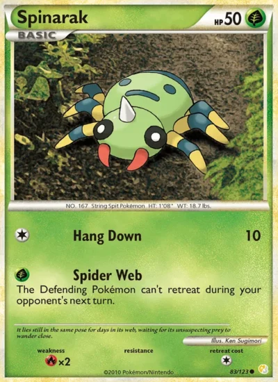Spinarak (HeartGold SoulSilver 83)