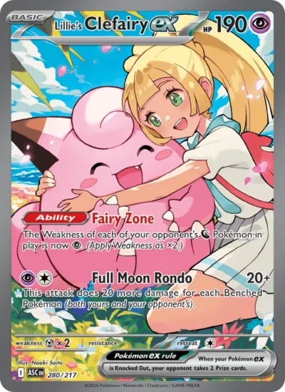 Lillie's Clefairy ex (Ascended Heroes 280)