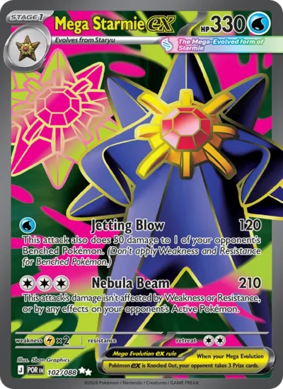 Mega Starmie ex (Perfect Order 102)