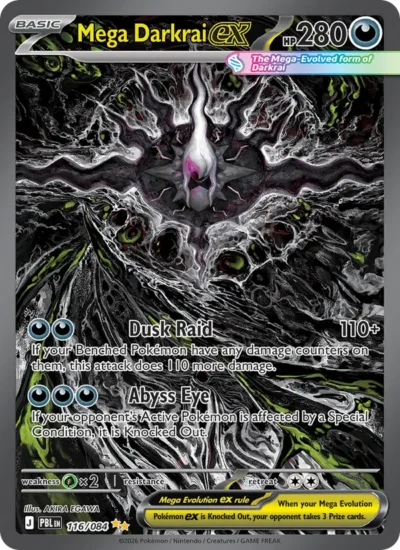 Mega Darkrai ex (Pitch Black 116)