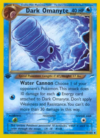 Dark Omanyte (Neo Destiny 37)