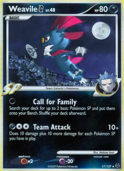 Weavile G (Platinum 17)