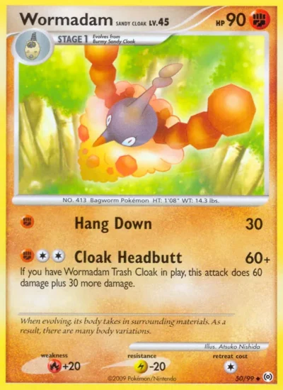 Wormadam Sandy Cloak (Arceus 50)
