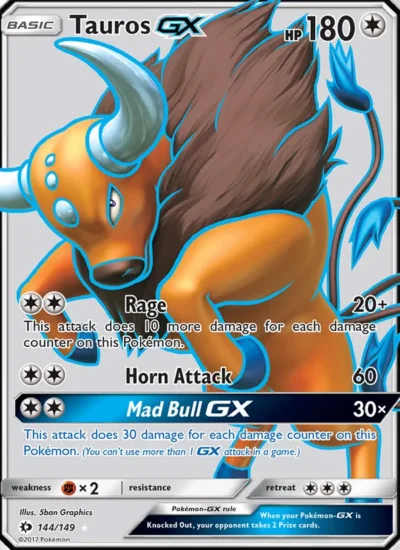 Tauros GX (Sun & Moon 144)