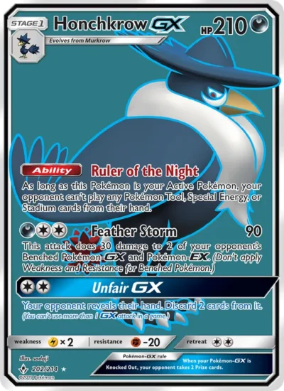 Honchkrow GX (Unbroken Bonds 202)