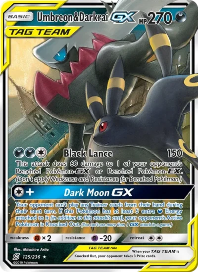 Umbreon & Darkrai GX (Unified Minds 125)