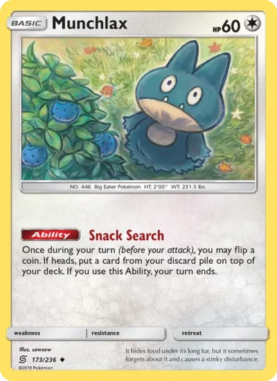 Munchlax (Unified Minds 173)