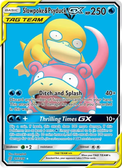 Slowpoke & Psyduck GX (Unified Minds 217)