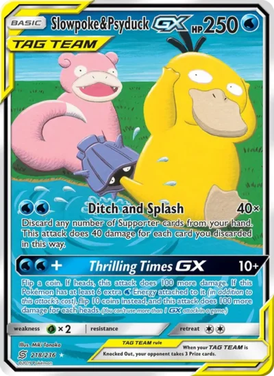 Slowpoke & Psyduck GX (Unified Minds 218)