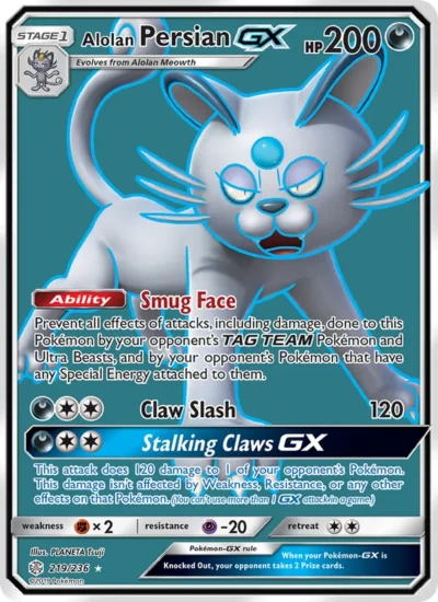 Alolan Persian GX (Cosmic Eclipse 219)