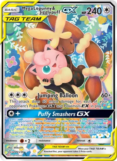Mega Lopunny & Jigglypuff GX (Cosmic Eclipse 226)