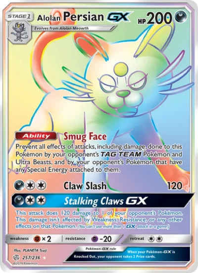 Alolan Persian GX (Cosmic Eclipse 257)