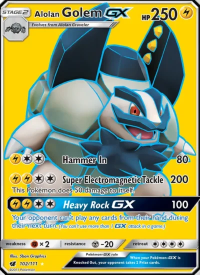 Alolan Golem GX (Crimson Invasion 102)