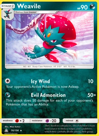 Weavile (Ultra Prism 74)