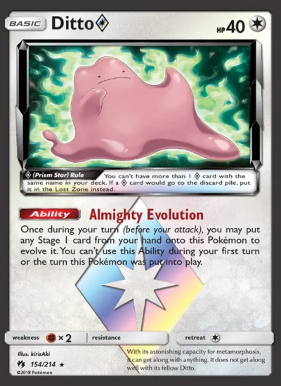 Ditto ◇ (Lost Thunder 154)