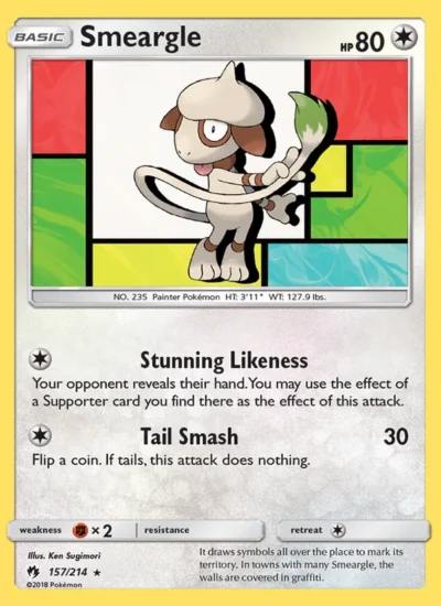 Smeargle (Lost Thunder 157)
