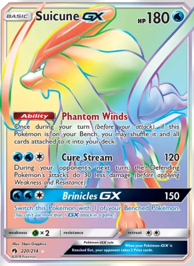 Suicune GX (Lost Thunder 220)