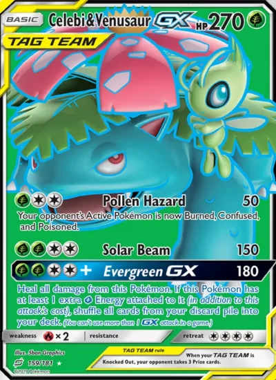 Celebi & Venusaur GX (Team Up 159)