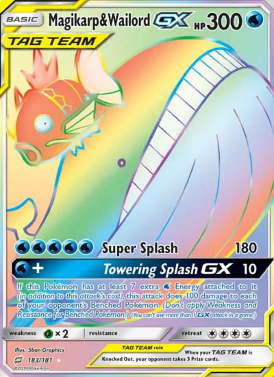 Magikarp & Wailord GX (Team Up 183)