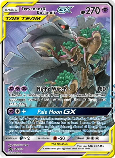 Trevenant & Dusknoir GX (SM Black Star Promos SM217)