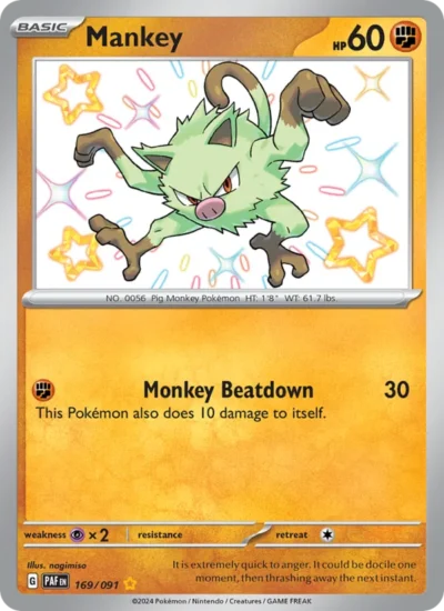 Mankey (Paldean Fates 169)