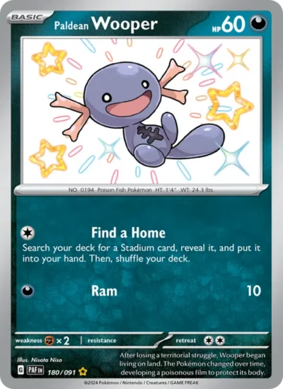 Paldean Wooper (Paldean Fates 180)