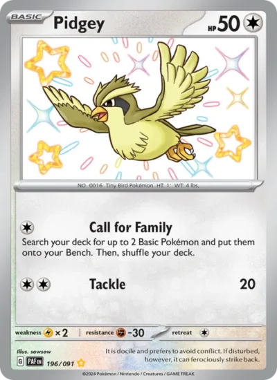 Pidgey (Paldean Fates 196)