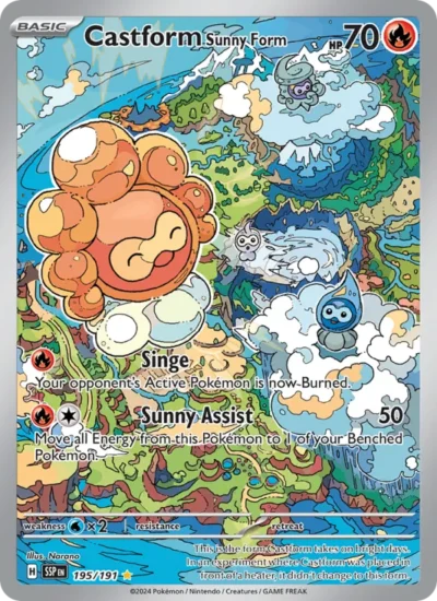 Castform Sunny Form (Surging Sparks 195)