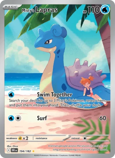 Misty's Lapras (Destined Rivals 194)