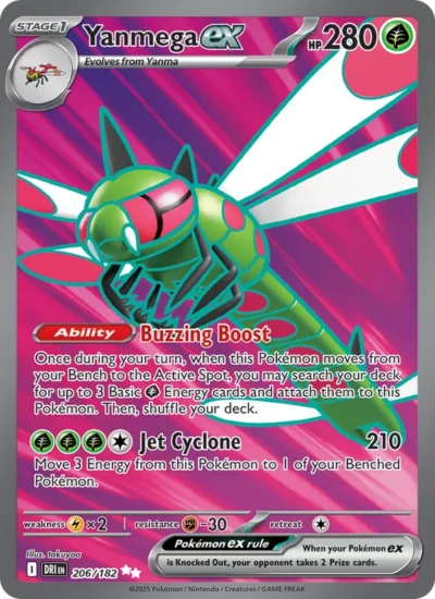Yanmega ex (Destined Rivals 206)