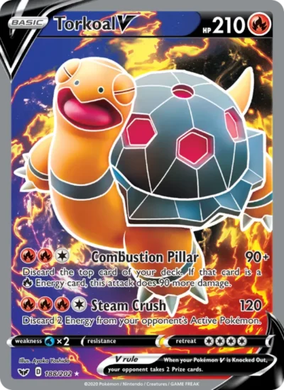 Torkoal V (Sword & Shield 188)