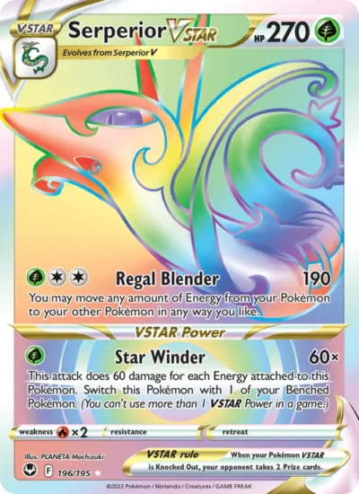 Serperior VSTAR (Silver Tempest 196)