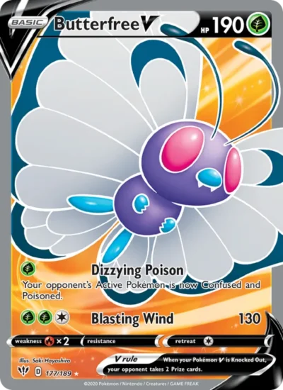 Butterfree V (Darkness Ablaze 177)