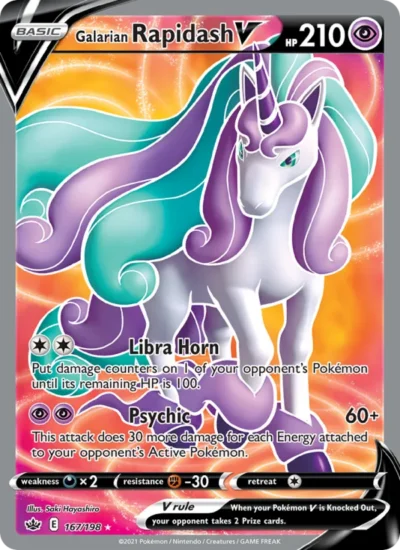 Galarian Rapidash V (Chilling Reign 167)