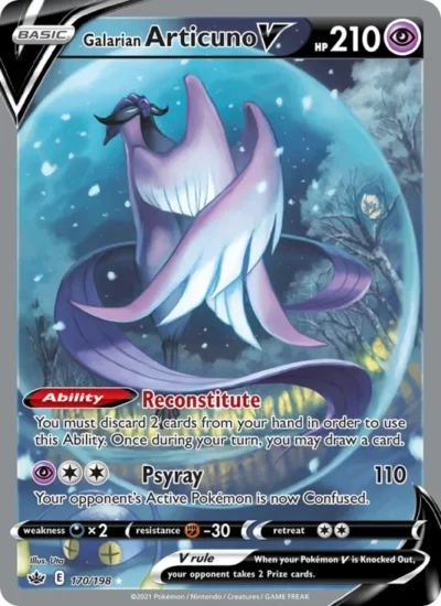 Galarian Articuno V (Chilling Reign 170)