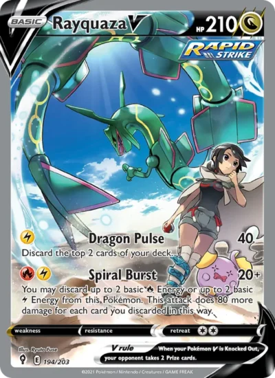 Rayquaza V (Evolving Skies 194)